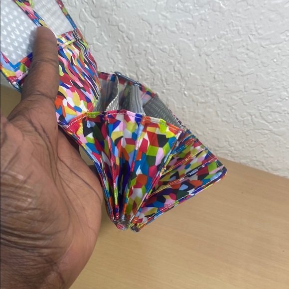 Kipling Colorful Abstract Wallet - Picture 7 of 11